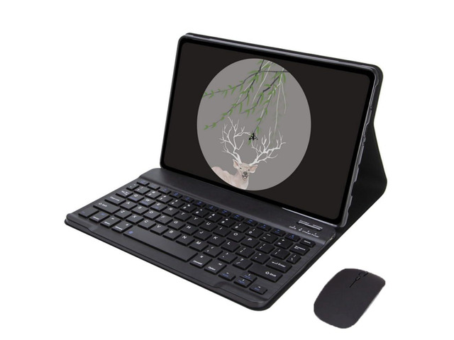 Keyboard Case for Xiaomi Pad 7 / Pad 7 Pro 11.2 inch, PU Leather Detachable Tablet Cover, Horizontal Stand, English Layout, Rechargeable,Black