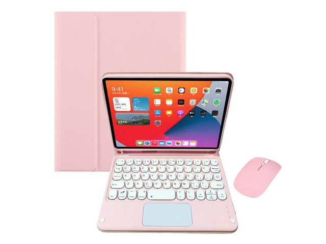 Detachable Wireless Keyboard Case with Trackpad for iPad Mini 7 (A17 Pro) 8.3 Inch, Rechargeable EnglishLayout Keyboard Folio Cover, Horizontal...