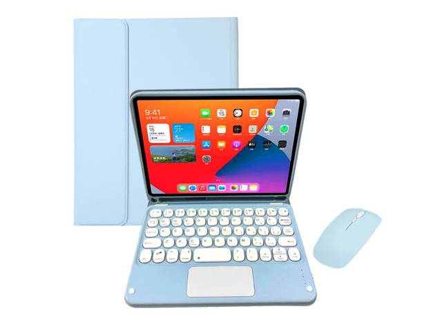 Detachable Wireless Keyboard Case with Trackpad for iPad Mini 7 (A17 Pro) 8.3 Inch, Rechargeable EnglishLayout Keyboard Folio Cover, Horizontal...