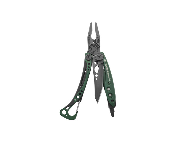 Skeletool CX 7-in-1 Multi-Tool, Lightweight EDC, OD Green Open-Frame Carbon Fiber Handles, Carabiner Clip, Needlenose Pliers & Combo Knife for EDC...