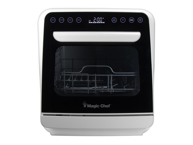 Mini Countertop Dishwasher in White with 3-Place Setting Capacity