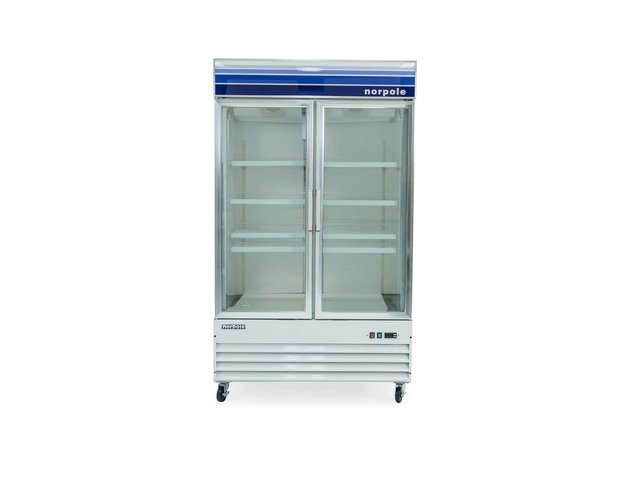 Commercial 45 cu. ft. Frost Free Upright Merchandiser Freezer in White