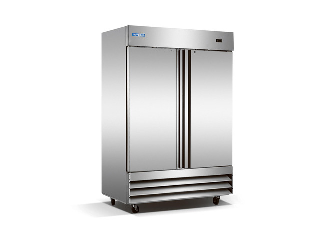 Commercial 48 cu. ft. 2-Door Upright Reach-In Freezer in Stainless Steel