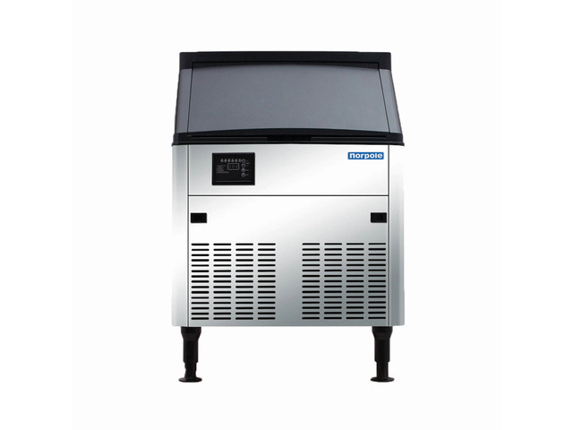 Commercial 160 lbs. Freestanding Ice Maker in Stainless Steel