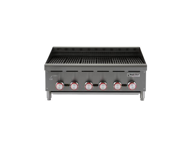 36 in. Commercial Countertop Radiant Charbroiler in Stainless Steel
