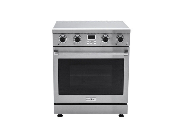 Pro-Style 30 in. 4-Element Slide-In Electric Range with Convection in Stainless