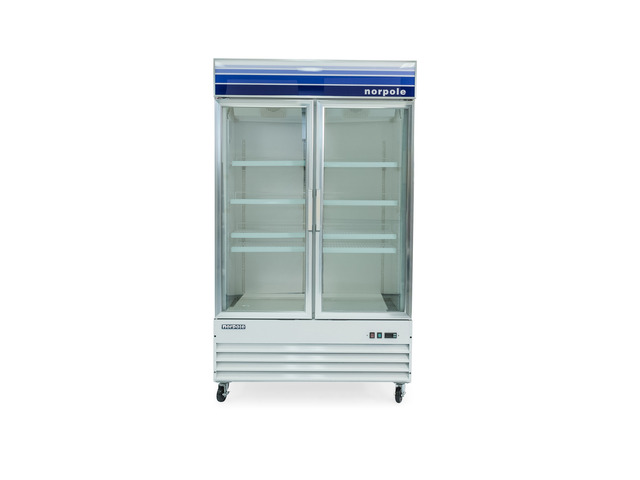 Commercial 29 cu. ft. Glass Door Reach-In Merchandiser Freezer in White