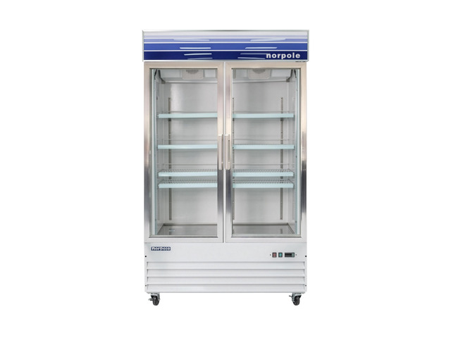 Commercial 53 in. 45 cu. ft. Merchandiser Glass Door Refrigerator in White