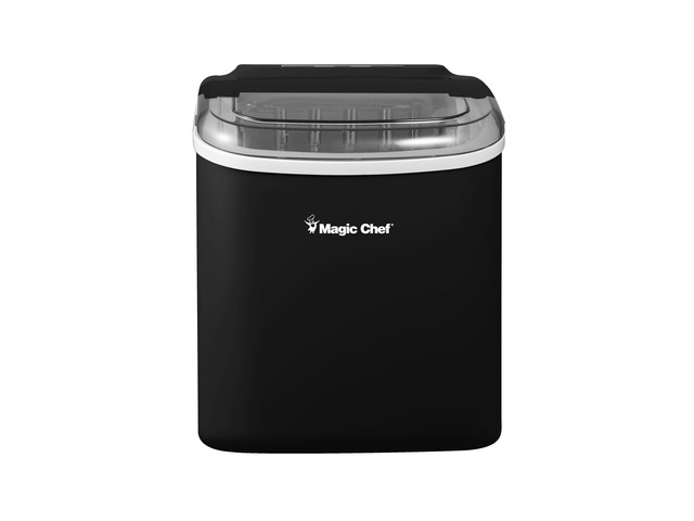 27 lb. Portable Countertop Ice Maker in Black