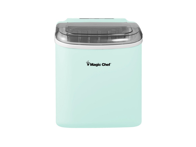 27 lb. Portable Countertop Ice Maker in Mint Green