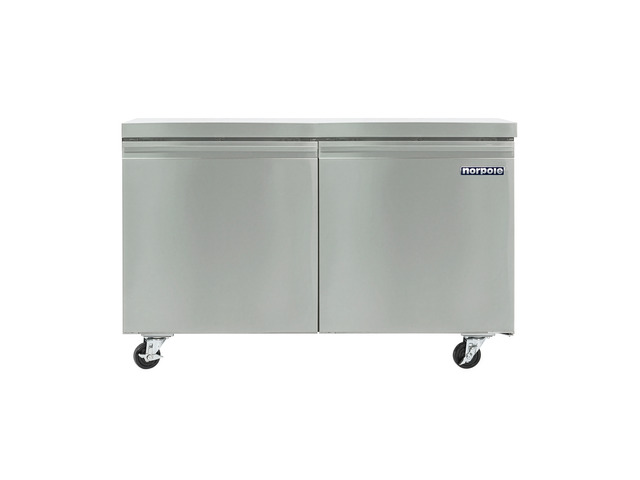Commercial 60 in. 15.7 cu. ft. Frost Free Under Counter Freezer in Stainless Steel