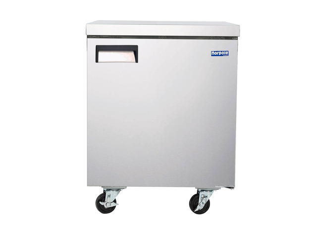 Commercial 27 in. 6 cu. ft. Under Counter Refrigerator in Stainless Steel