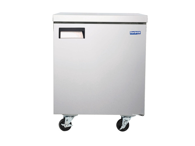 Commercial 27 in. 6 cu. ft. Under Counter Freezer in Stainless Steel