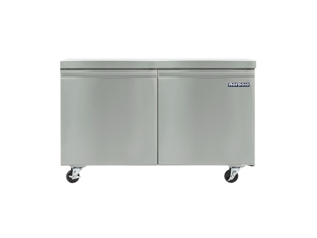 Commercial 60 in. 15 cu. ft. Under Counter Refrigerator in Stainless Steel