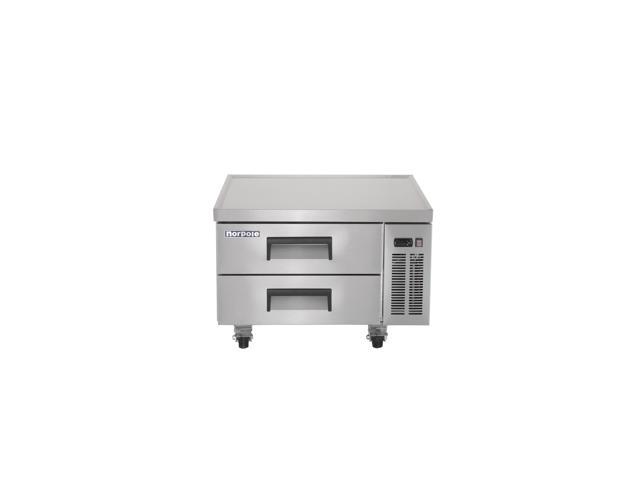 Commercial 36 in. 29 cu. ft. Chef Base Refrigerator in Stainless Steel