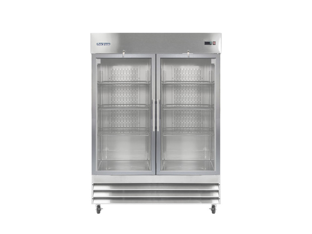 Commercial 54 in. 48 cu. ft. Frost Free 2-Door Freezer in Stainless Steel