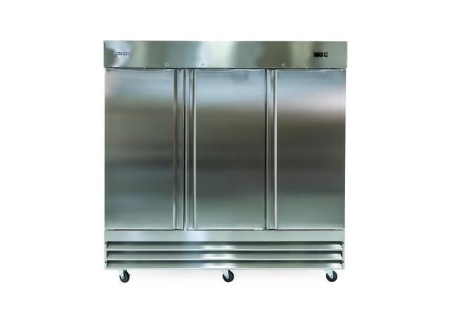 Commercial 72 cu. ft. 3-Door Upright Freezer in Stainless Steel