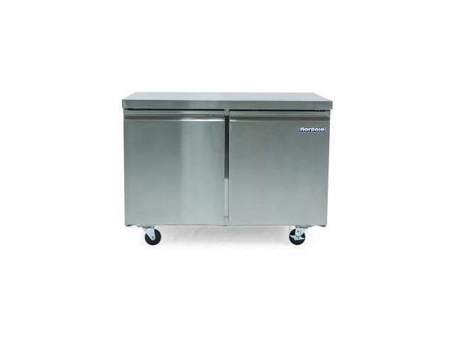 Commercial 12 cu. ft. 2 Door Under Counter Refrigerator in Stainless Steel