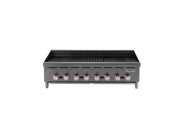 48 in. Commercial Countertop Radiant Charbroiler in Stainless Steel