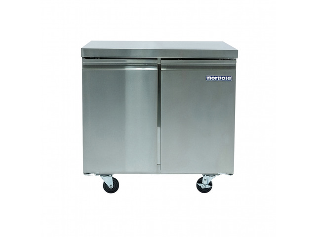 Commercial 36 in. 8.9 cu. ft. Auto Defrost Under Counter Freezer in Stainless Steel