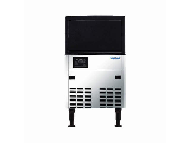 Commercial 120 lbs. Freestanding Ice Maker in Stainless Steel