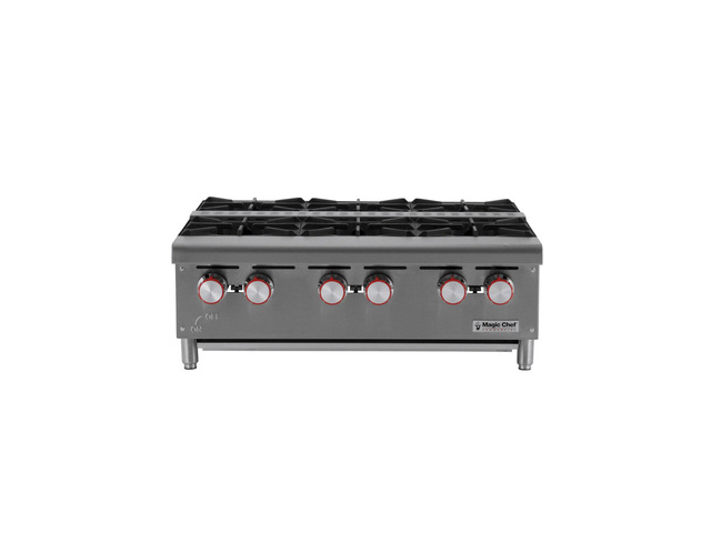 36 in. Natural Gas Commercial Counter Hot Plate Range in Stainless Steel