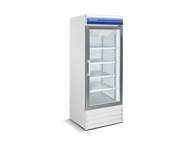 Commercial 27 in. 13 cu. ft. Glass Door Upright Freezer in White
