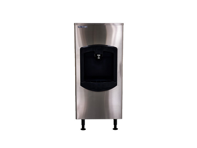 Commercial 500 lb. Freestanding Ice Dispensing Bin in Stainless Steel