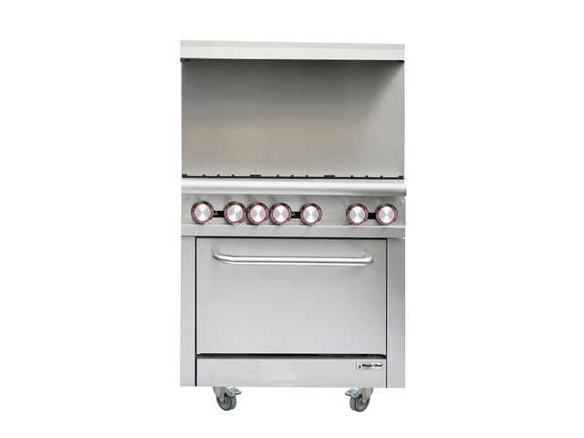 36 in. Commercial Gas Range in Stainless Steel