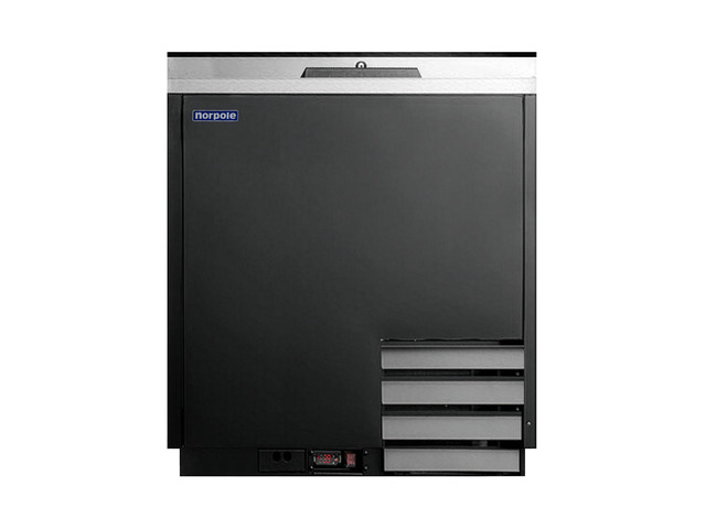 Commercial 36 in. 9.2 cu. ft. Glass Froster in Black