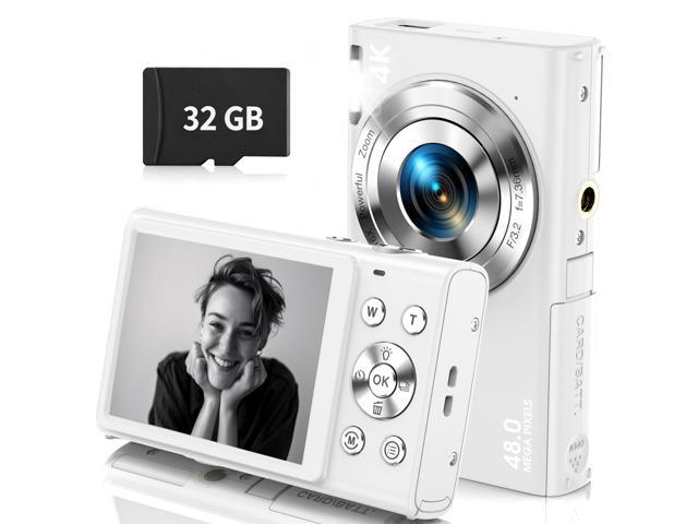 Digital Camera 4K Autofocus Vlogging Camera with 32G Memory Card 16X Digital Zoom,48MP Cameras for Photography with 2.8 inch Screen for...