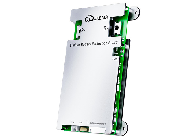 JK-B1A8S10P 4S-8S 100A BMS Battery Management System, 1A Balance 4S-8S lithium battery BMS with 100A current rating, 1A active balance, Bluetooth...
