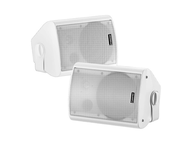 4 Inch 200W Indoor/Outdoor Bluetooth 5.1 Waterproof Wall-Mounted Speakers, Wireless Multi-Speaker Sync with IR Remote, for Patio, Garage, Home,...