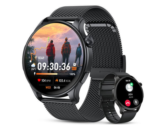 Smart Watch for Men Women Fitness Tracker: Smartwatch for Android Phones iPhone Compatible Samsung Bluetooth Call Answer/Make Watches for Men Heart...
