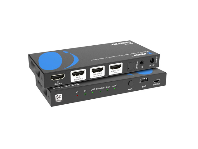4K@120Hz Audio Extractor Converter, HDCP 2.3, Dolby Atmos HDR10+ 3.5mm HDMI Audio Extractor 4K 120Hz eARC, HDMI ARC Audio Extractor, Optical SPDIF,...