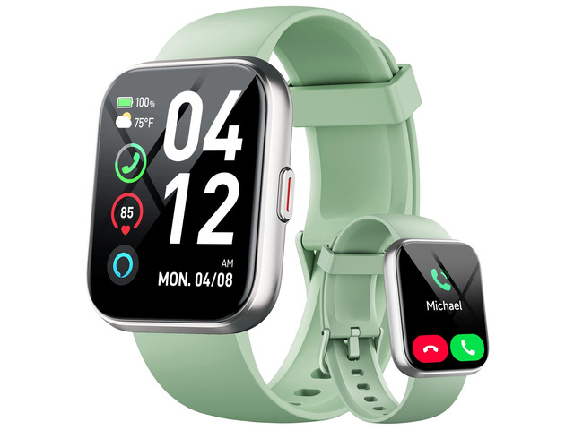 Smart Watches for Women Men, 1.85' Smart Watch Compatible iPhone/Samsung/Android (Answer/Make), Fitness Tracker Watch with Heart Rate/Sleep...