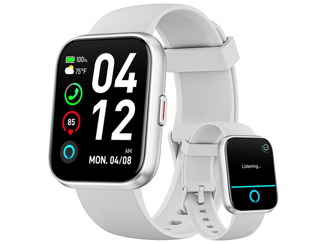 Smart Watches for Women Men, 1.85' Smart Watch Compatible iPhone/Samsung/Android (Answer/Make), Fitness Tracker with Heart Rate/Sleep Monitor,...