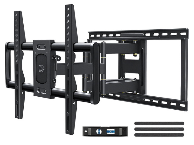 Heavy Duty Full Motion TV Wall Mount Bracket 42-90 TVs, 6 Articulating Arms, Max VESA 600x400mm, 132