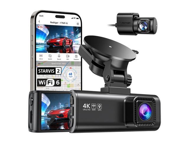 4K Front 1080Pack Rear Dash Cam STARVIS 2 Sensor, 5.8GHz WiFi GPS, WDR HDR Night Vision, 170° Wide A