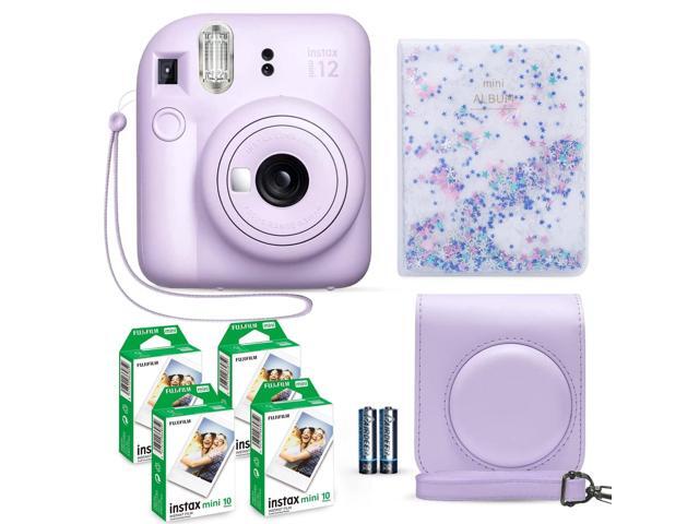 Fuji Instax Mini 12 Camera Lilac Purple, 40-Sheet Film Pack, Case