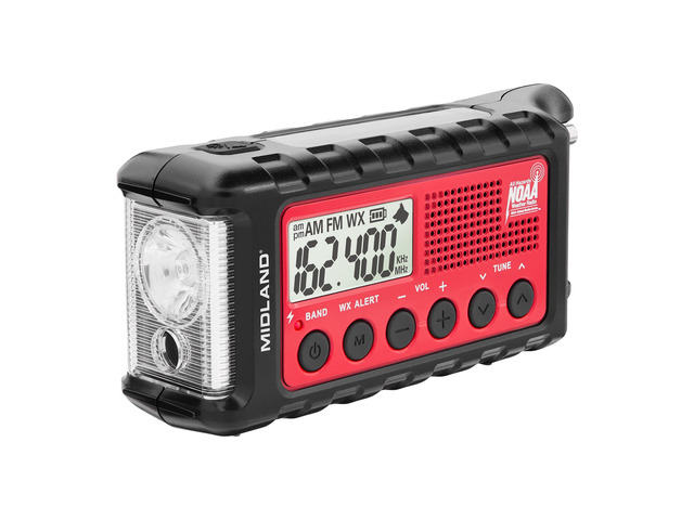 Emergency Crank Radio ER310 AM/FM Weather, Multiple Power, SOS Flashlight, Ultrasonic Dog Whistle, N