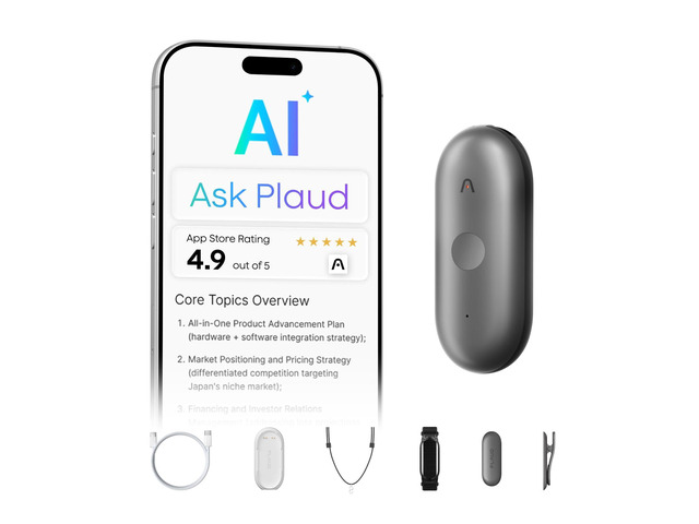 64GB Wearable AI Notetaker, Voice Recorder Meetings Interviews Professionals Teams, 112 Languages Su