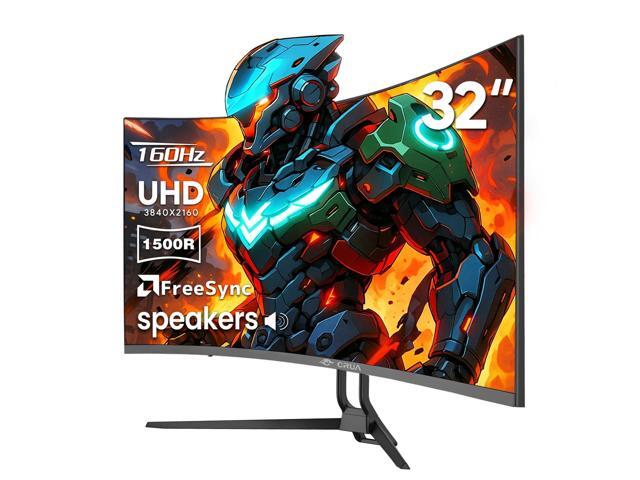 Curved 32 Gaming Monitor 4K UHD 3840x2160 VA 1500R, 144Hz/160Hz, AMD FreeSync, 120 sRGB, Built-in Sp