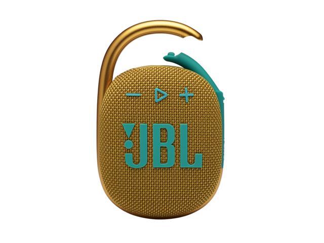 Yellow Clip 4 Bluetooth 5.1 Speaker 10-Hour Playtime, Waterproof, Dust Resistant, Includes Noise Ech