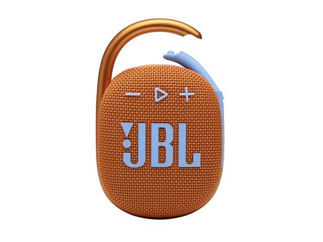 Portable Bluetooth 5.1 Speaker, Clip 4 Orange 10 Hours Playtime, Waterproof Dustproof, Includes Nois