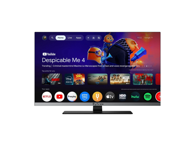 22'' Smart RV TV, 12V/24V Google TV with Built-in DVD Player, 1080P Full HD RV Television, Anti-Vibration Design, Wide Voltage Protection (932V),...