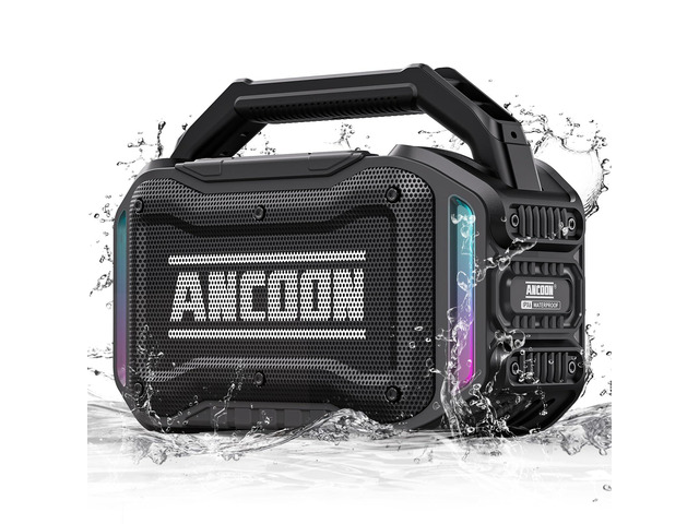 Speakers Bluetooth Wireless: 80W(Peak) Loud Speaker with Bass, 20H Playtime, IPX6 Waterproof, Large Jobsite Speakers for Work, Outdoor, Workshop,...