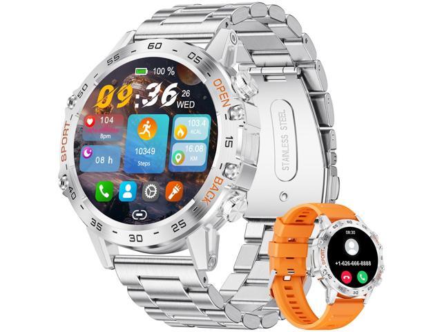 Military Smart Watch for Men(Answer/Dial Calls),1.39''HD Touchscreen,5ATM Waterproof Fitness Watch,100 Sports Modes, with Heart Rate/SpO2 for...