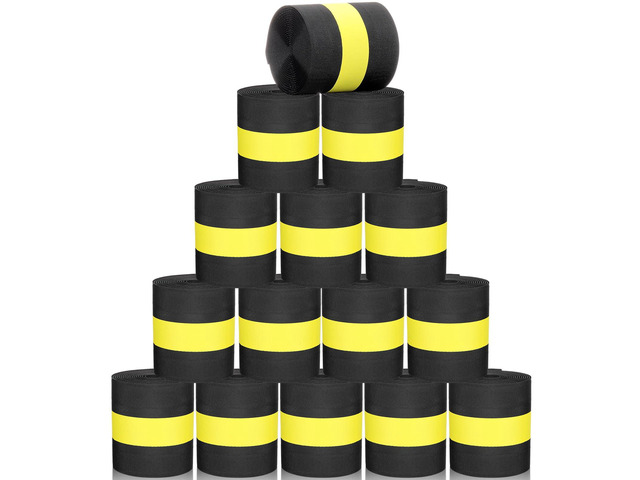 Carpet Cord Cover Cable Protector Floor Cover Cable Protector Management Only for Commercial Office Carpet(147.64 ft,Black and Yellow)