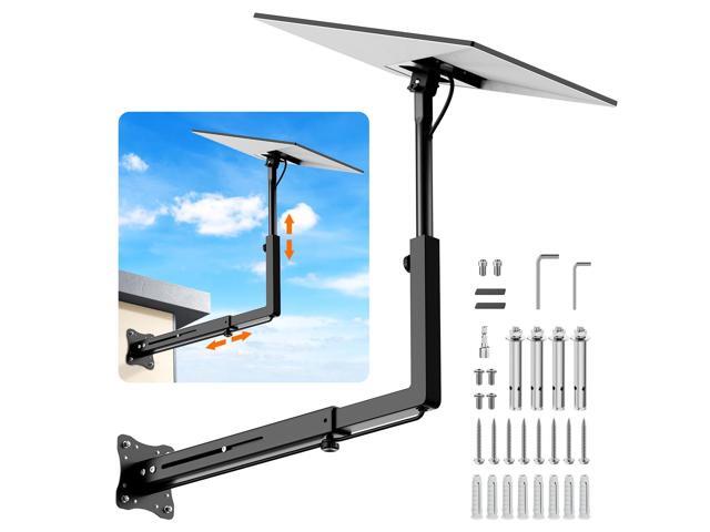 Extra Long Mount for Starlink Standard 4/4X/Gen 3, Adjustable Long Wall Mounts for Starlink with Telescoping Support Arm, Rustproof, Weatherproof...